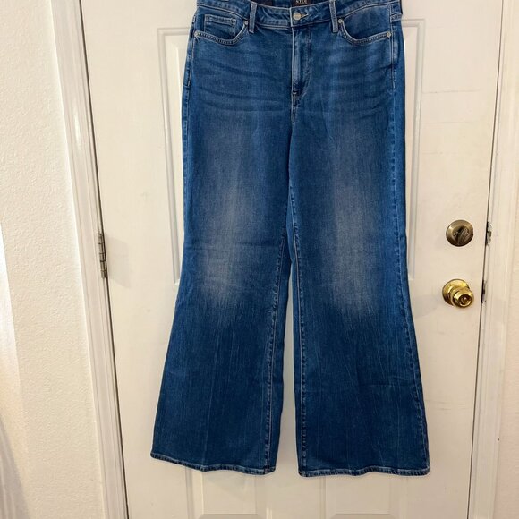 NYDJ Blue Flare & Wide Leg Jeans - Picture 10 of 12